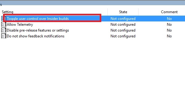 get insider preview builds take control