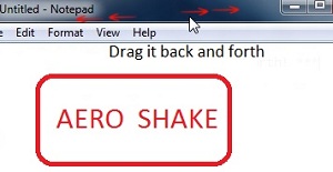 Disable Aero shake in Windows 7