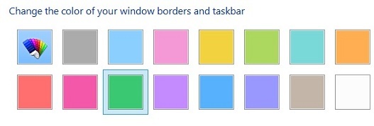 How to change color schemes in Windows 8? change windows 8 color scheme