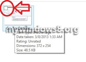 How to Turn Off Check Box when selecting item in Windows 8? Disable Check Box