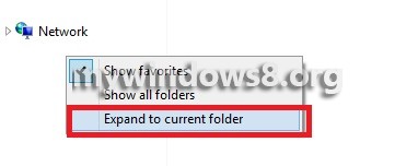 How to Turn Navigation Pane Expand to Current Folder On or Off in Windows 8? turn off nav panel in windows 8