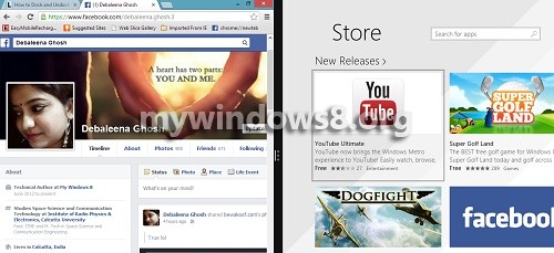 How to Dock and Undock Apps in Windows 8.1? Windows 8.1 multi application support
