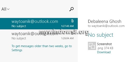 How to Share Web Links via Email in Windows 8 and Windows 8.1? Share Web Links via Email in Windows 8.1