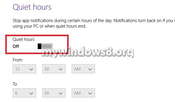 How to Enable or Disable Quiet Hours in Windows 8.1? Enable or Disable Quiet Hours in Windows 8.1