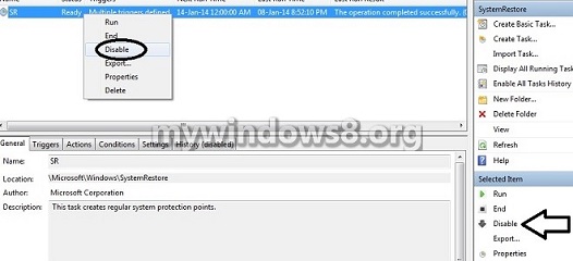 How to Enable or Disable Automatic System Restore in Windows 8 / Windows 8.1? Disablee Automatic System Restore