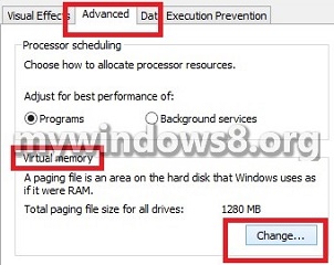 How to change the Virtual Memory size in Windows 8.1? change virtual memory size in Windows 8.1