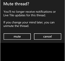 Windows Phone 8.1 to feature Muted Conversation Windows Phone 8.1 Muted Conversation