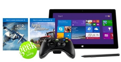 Microsoft Store site selling Surface Pro 2 with free Xbox controller and two games Microsoft Store Site Surface 2 Offer