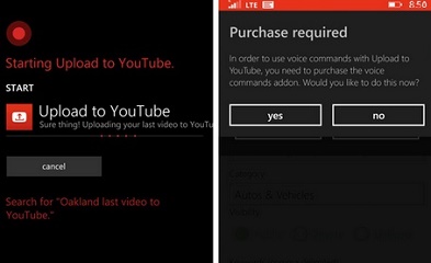 How to upload videos to Youtube with Cortana? upload videos to Youtube with Cortana