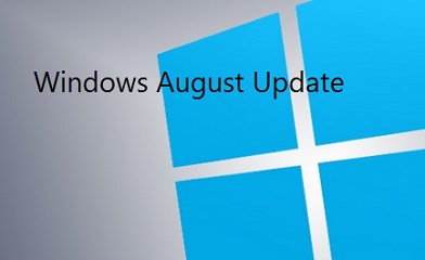A taskbar appears following the August Update of Windows 8.1 Windows August Update