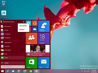 Keyboard Shortcuts in the Windows 10 Technical Preview Start Menu