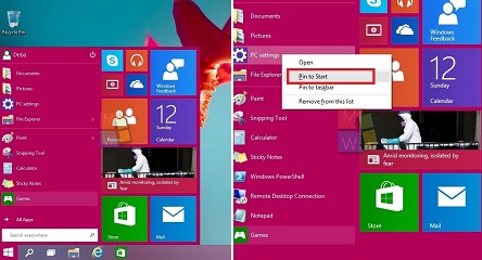 Start Menu Customizations on Windows 10 Technical Preview Windows 10 Start screen customization tips