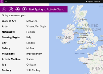 Find out world famous artifacts with City Art Search app for Windows 8.1 and Windows 10 City Search App