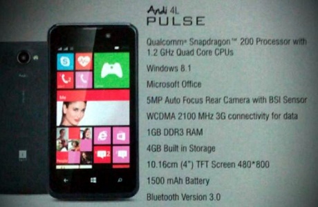 iBall launched its first Windows Phone with Andi 4L PULSE iBall launched its first Windows Phone with Andi 4L PULSE