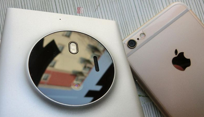 Leaked photos of the cancelled Nokia McLaren: compared with iPhone6 Leaked photos of the cancelled Nokia McLaren: compared with iPhone6