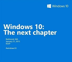 Microsoft announces a press event on January 21st 2015 for Windows 10 Microsoft announces a press event on January 21st 2015 for Windows 10