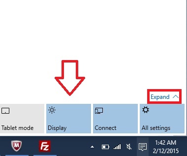 How to Customize Quick Action Buttons In Windows 10 Notification Center? Notification area Quick Action buttons
