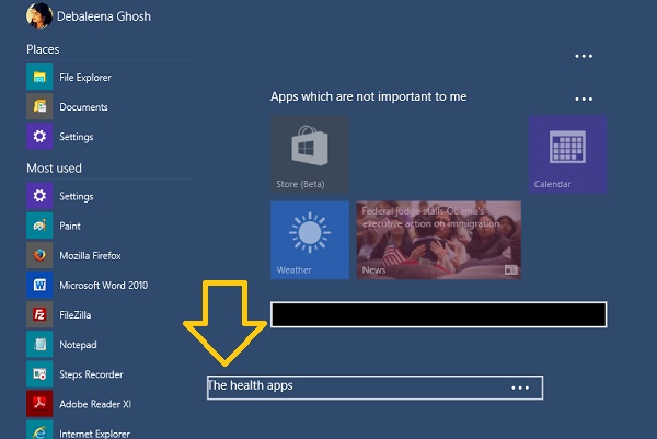 How To Name Apps Group In Windows 10 Start Menu? How To Name Apps Group In Windows 10 Start Menu