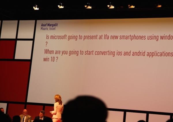 Microsoft as an exhibitor at IFA 2015, held in Berlin this September Microsoft as an exhibitor at IFA 2015, held in Berlin this September