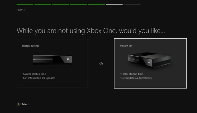 Microsoft to add energy-saving choice screen for new Xbox One Microsoft to add energy-saving choice screen for new Xbox One