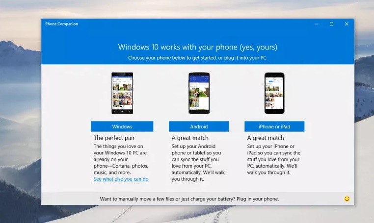 Phone Companion App of Windows 10: available for Android and iOS also Phone Companion App of Windows 10: available for Android and iOS also