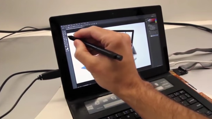 DisplayCover: Microsoft’s protype tablet keyboard with an Embedded Thin-Film Touchscreen Display DisplayCover: Microsoft's protype tablet keyboard with an Embedded Thin-Film Touchscreen Display