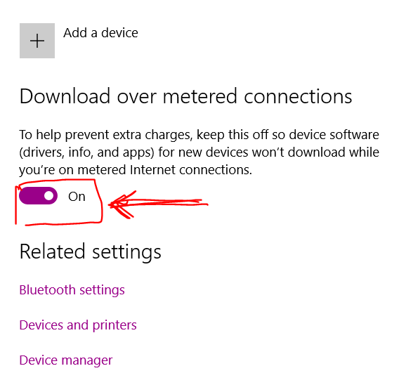 How to turn on Download over metered connection in Windows 10? How to turn on Download over metered connection in Windows 10