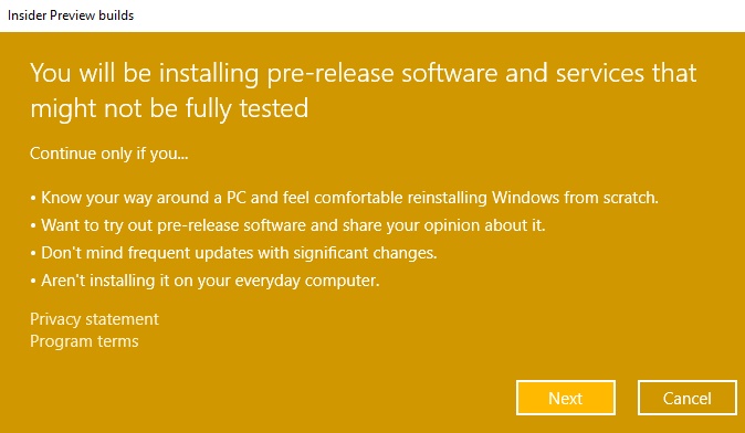 How to Get Insider Preview Builds in Windows 10?