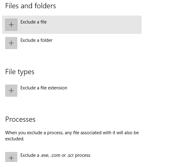 How to Add an exclusion of files, apps and folders in Windows Defender? How to Add an exclusion of files, apps and folders in Windows Defender?