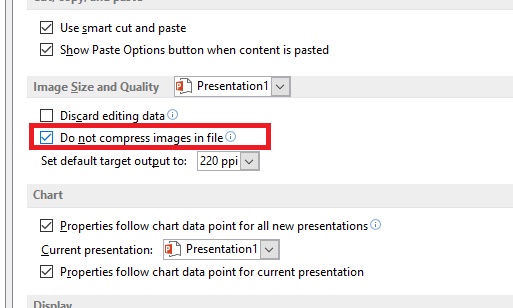 How to prevent images from getting compressed Automatically in MS Office? How to prevent images from getting compressed Automatically in MS Office?