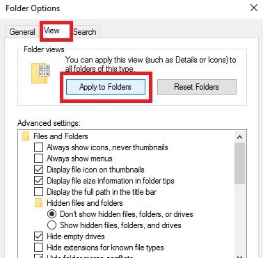 all types of folders