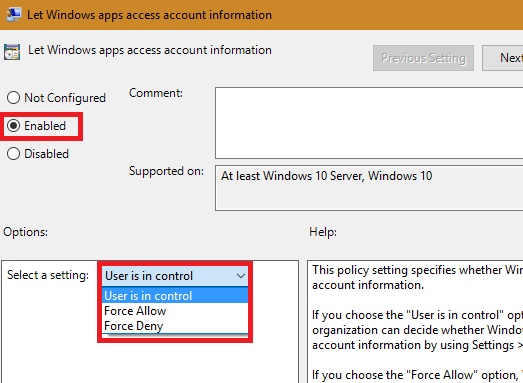 How to Enable Windows Apps to access account information in Windows 10? How to Enable Windows Apps to access account information in Windows 10?
