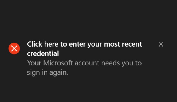 How to solve ‘Click here to enter your most recent credential’ error in Windows 10? How to solve 'Click here to enter your most recent credential' error in Windows 10?