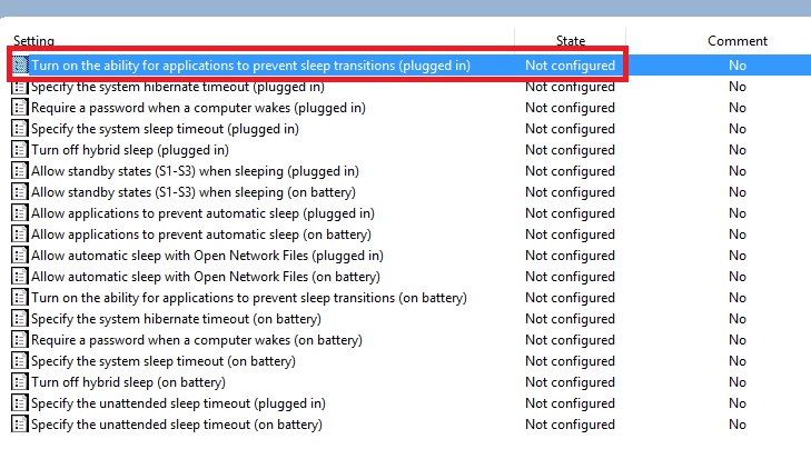 How to turn on ability for apps to prevent sleep transitions in Windows 10? How to turn on ability for apps to prevent sleep transitions in Windows 10?