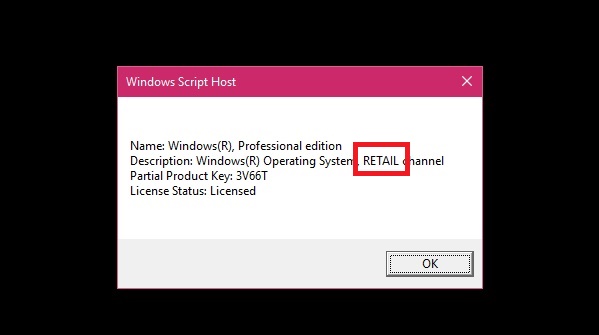 How To Determine If Your Windows License Type Is Oem Retail Or