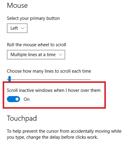 How to Turn On or Off Scroll Inactive Windows in Windows 10? How to Turn On or Off Scroll Inactive Windows in Windows 10?