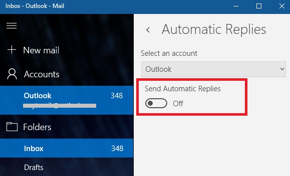 How to Turn On or Off Automatic Replies in Mail app in Windows 10? How to Turn On or Off Automatic Replies in Mail app in Windows 10?