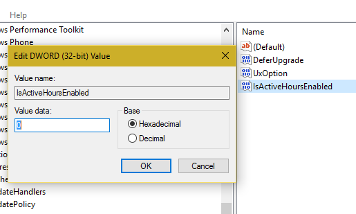 How to Enable/Disable Windows Update Active Hours in Windows 10? How to Enable/Disable Windows Update Active Hours in Windows 10?