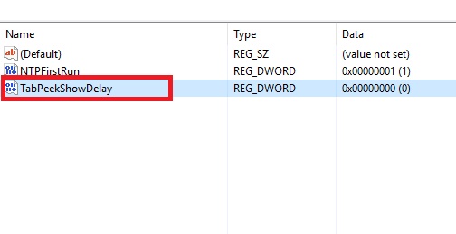 How to Change Microsoft Edge Tab Preview Hide and Show Delay Time in Windows 10?