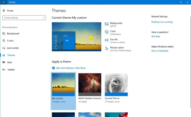 how to make custom theme for windows 10