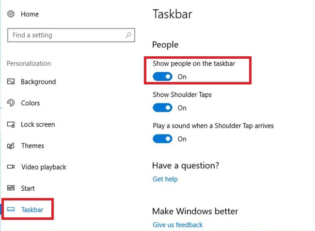 remove people from windows 10