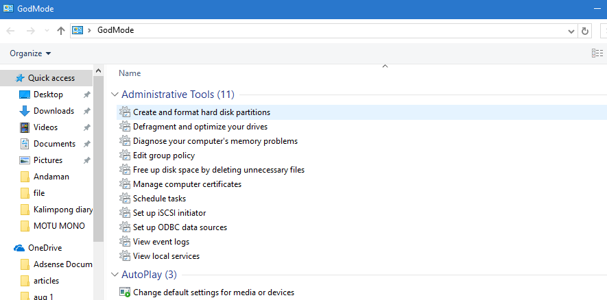 How To Activate GodMode in Windows 10? godmode
