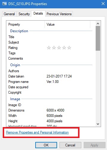 How To Remove Personal Information From A File In Windows 10?