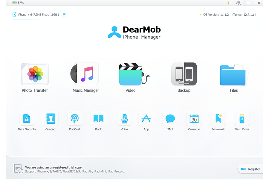 dearmob iphone manager for mac