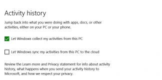 How To Turn On/ Off Collect Activity History in Windows 10? activity history