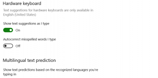 How To Enable Text Suggestions And Autocorrection on Windows 10? typing