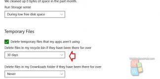 How To Change The Frequency Of Clearing Recycle Bin Files on Windows 10? recycle bin