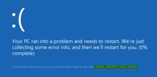 A Few Tips To Handle Kernel Security Check Failure Error on Windows 10 kernel error