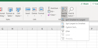 How To Sort Data In An MS Excel Worksheet?
