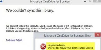 How To Fix This OneDrive Error: We couldn’t sync this library 0x80070093, 0x80004005